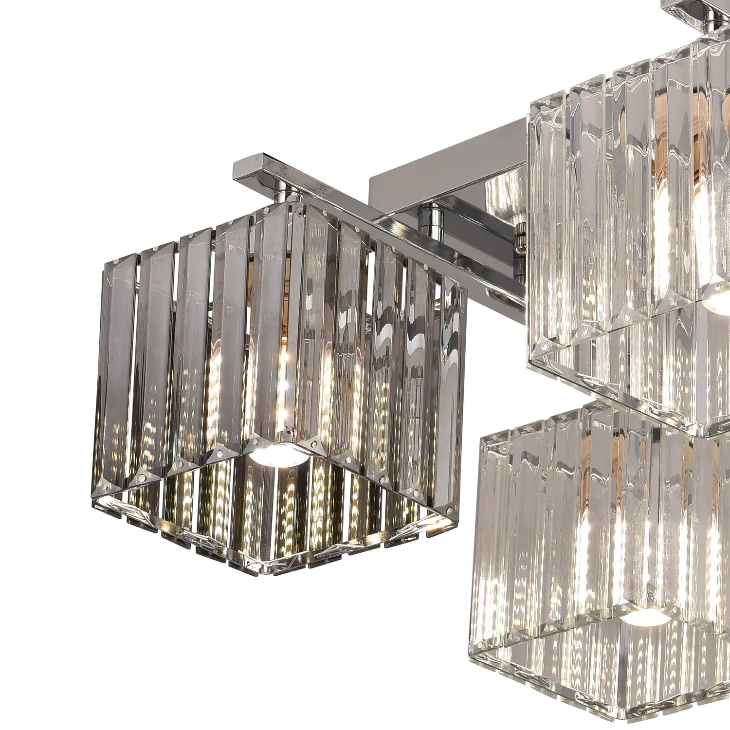 Lustra cu abajur Alessandro Design Georgian LC115/4 crom