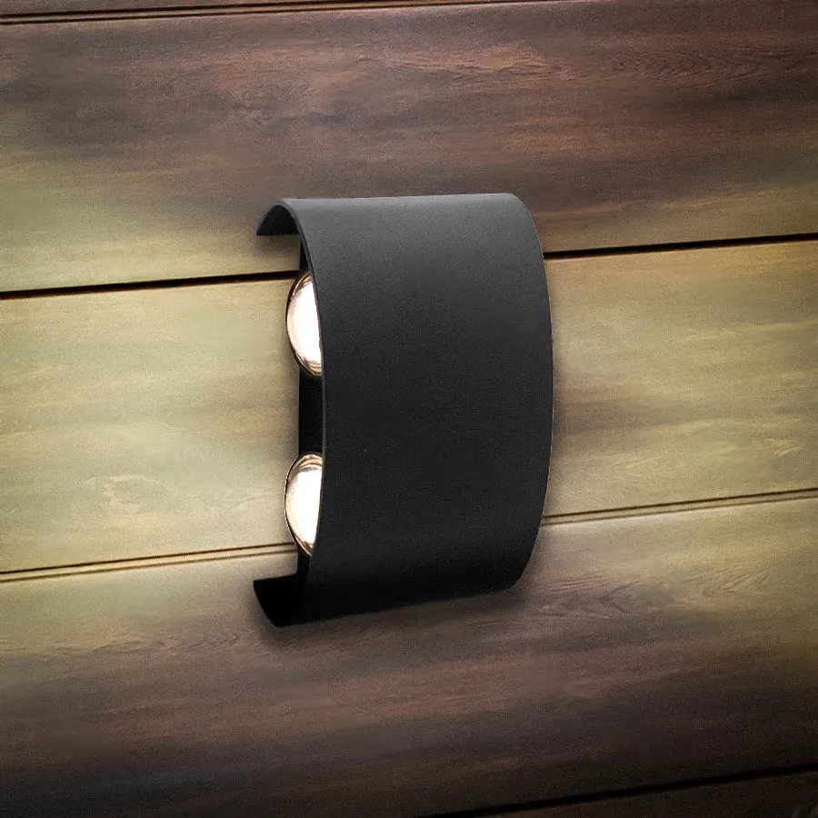Alessandro Design aplica LED exterior neagra 4x1W IP65