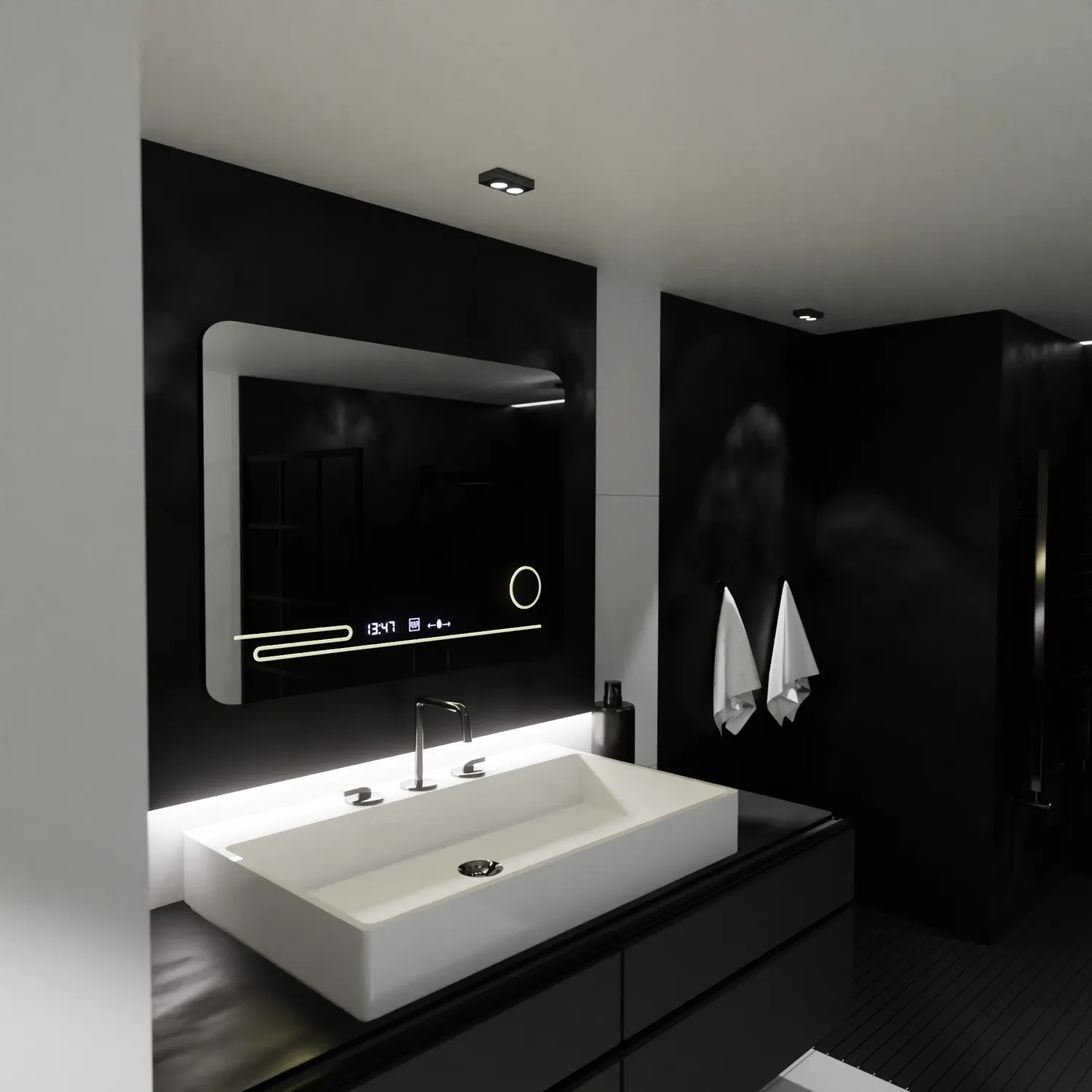 Alessandro Design Marcello oglinda LED 80x60cm dezaburire