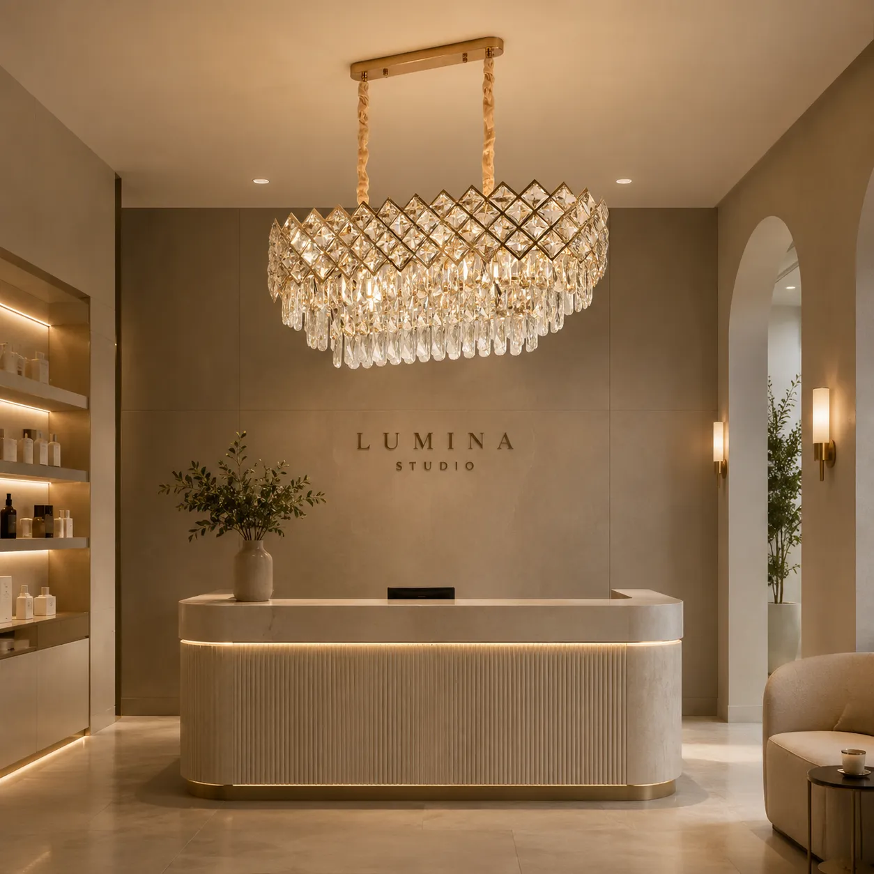 Alessandro Design Vectoria Supremo Candelabru Cristal 10xE14 Auriu