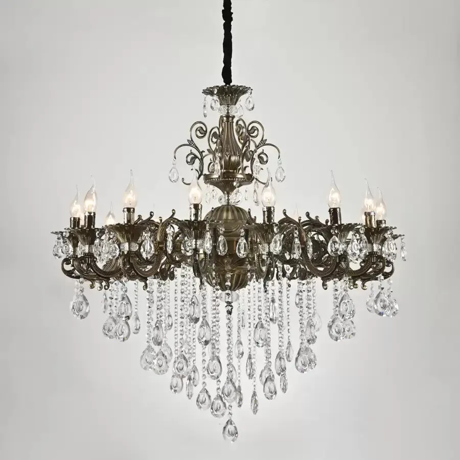 Alessandro Design Christopher candelabru 16xE14 bronz antic
