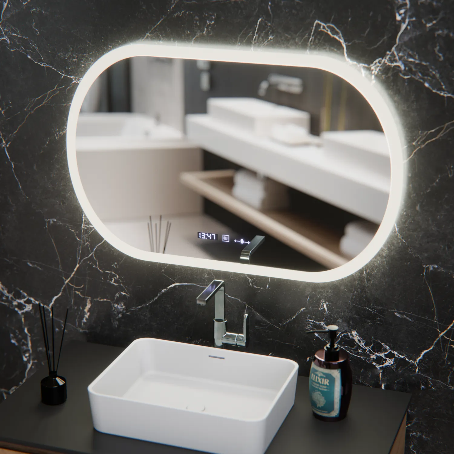 Alessandro Design Altera Marcello oglinda LED 80x50 antiaburire