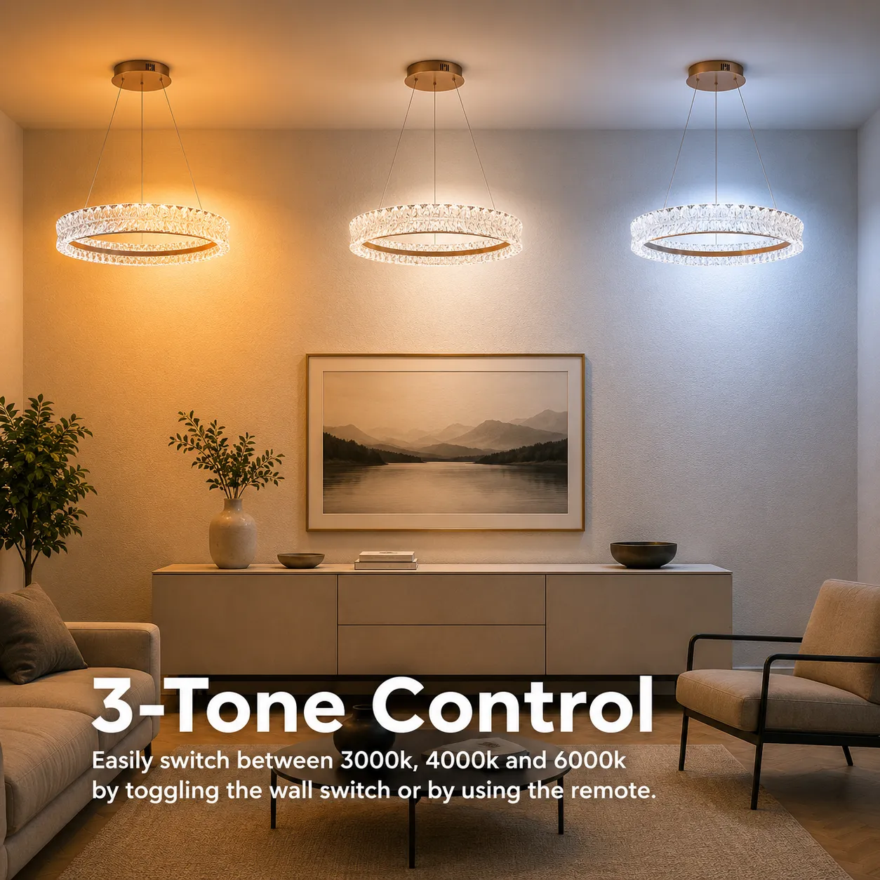 Alessandro Design 49W lustra LED cristal aurie 40cm