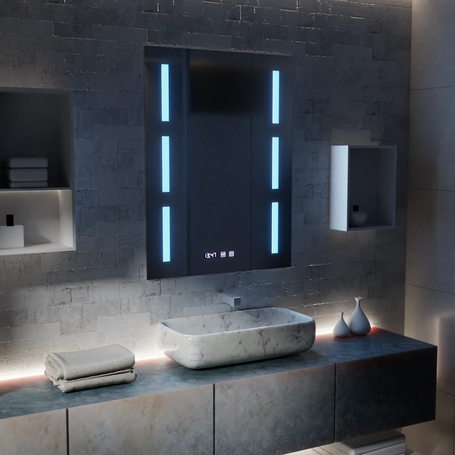 Alessandro Design Erich S86 oglinda LED 60x80 cm dezaburire