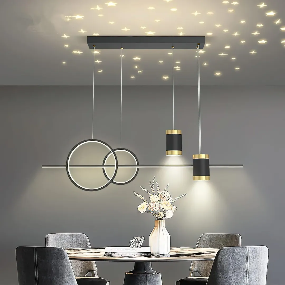 Alessandro Design Paulina lustra LED suspendata neagra 60W dimabila