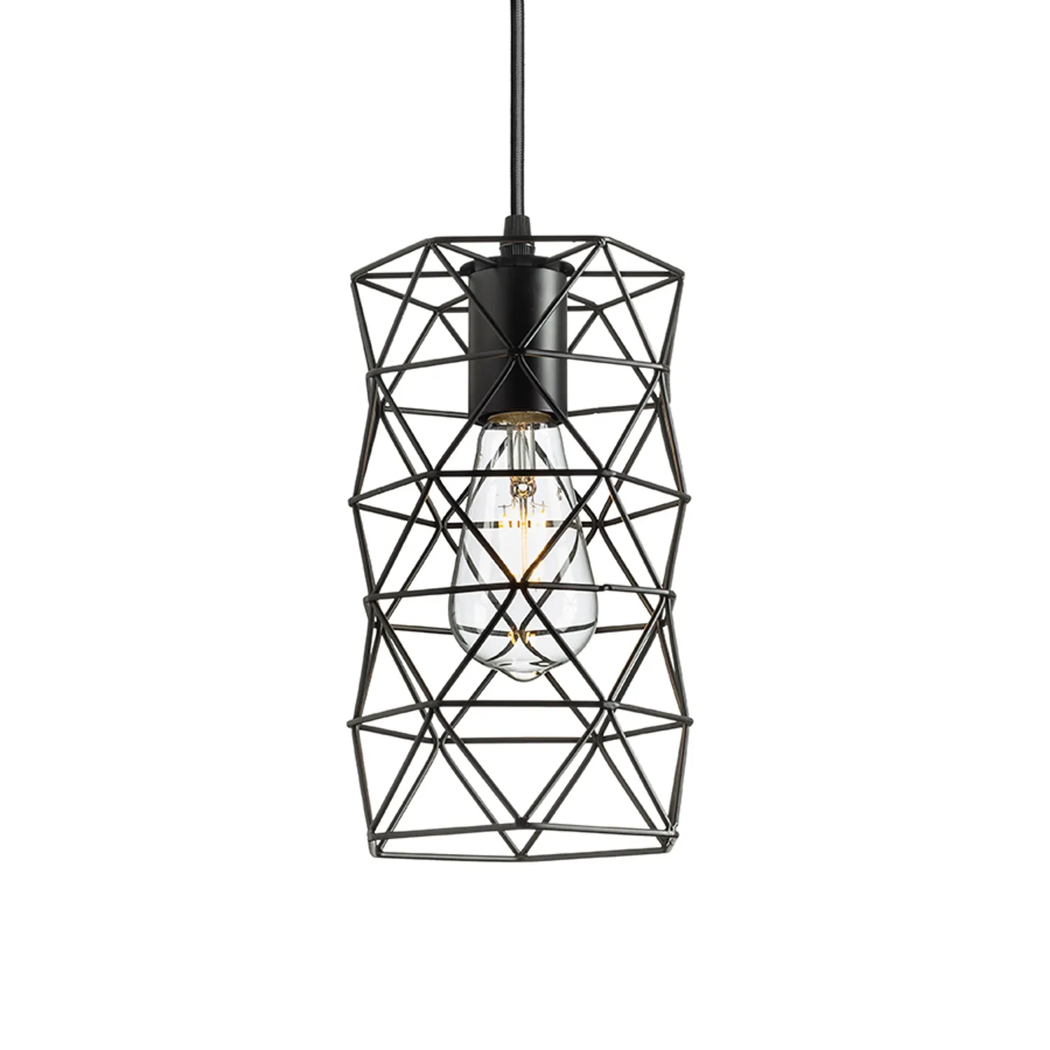 Rendl Ilusia pendul negru plasa metalica E27
