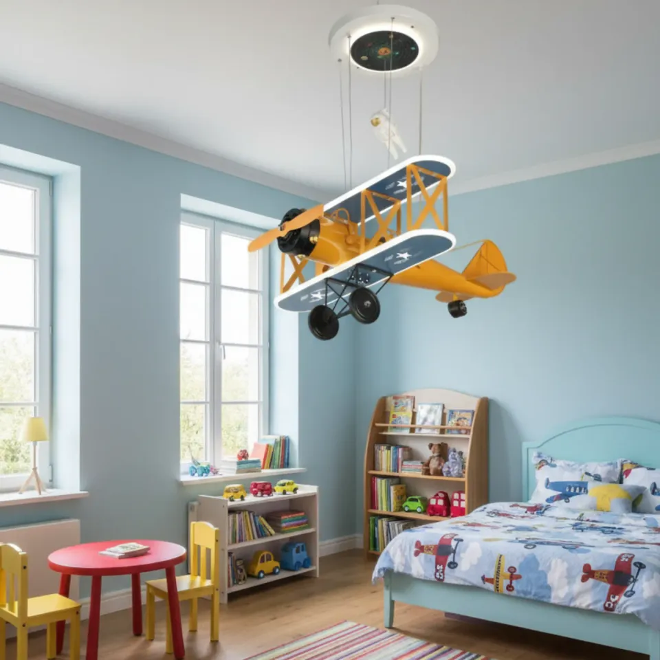 Alessandro Design AVION 80W lustra LED avion copii