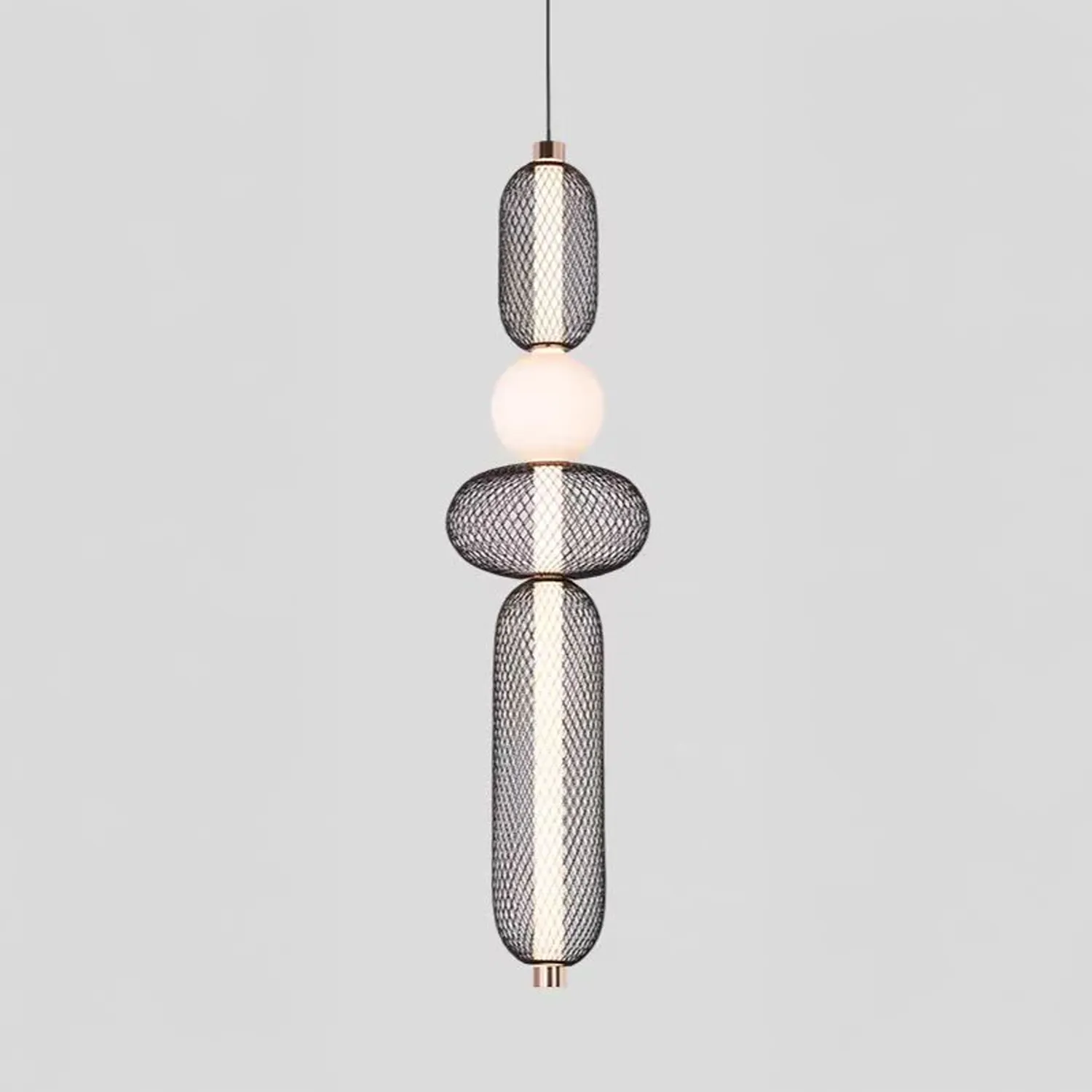 Alessandro Design LM551/4BK lustra LED suspendata neagra 24W
