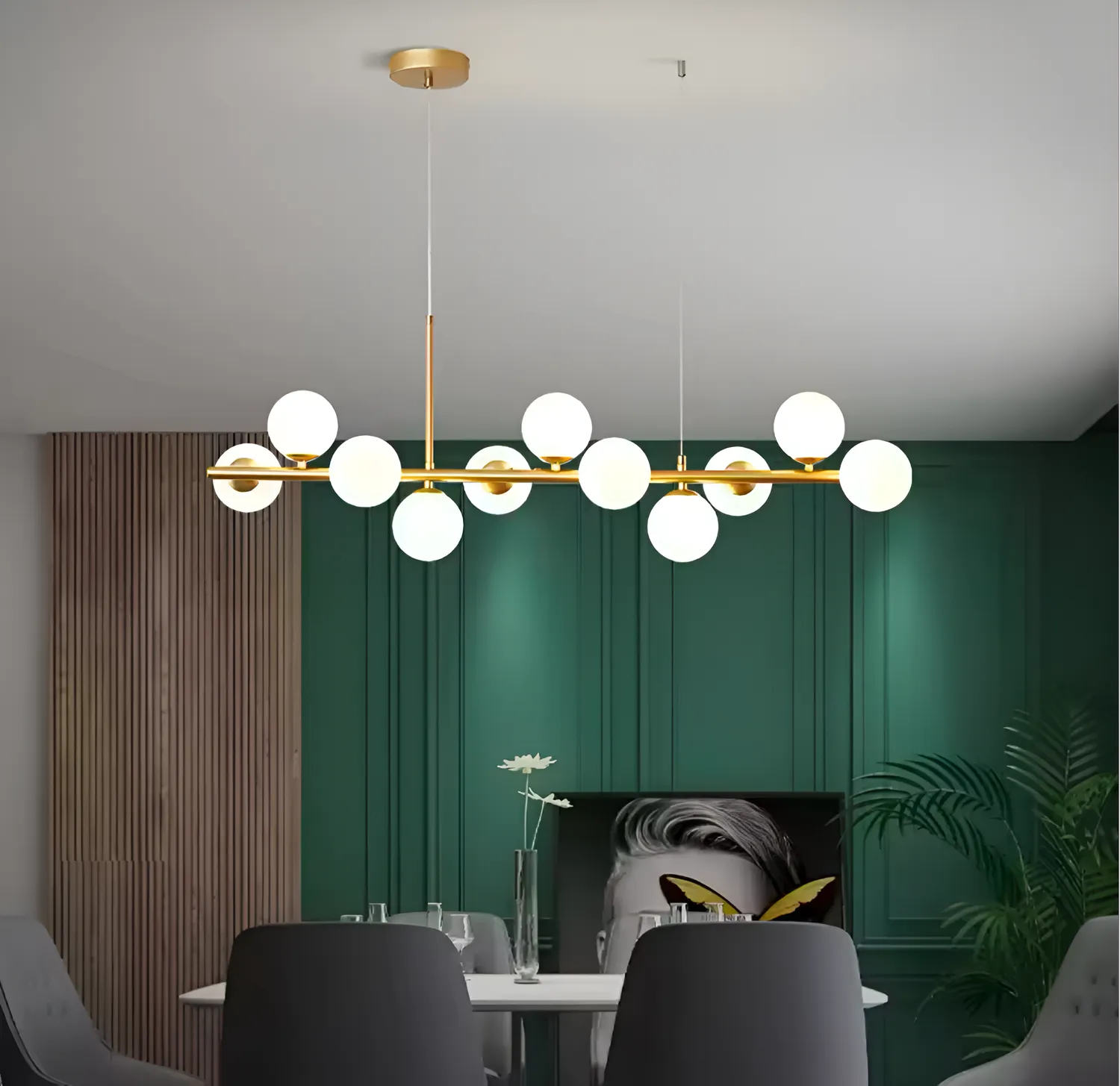 Alessandro Design Loft Pavilion lustra 11xG9 aurie 120cm