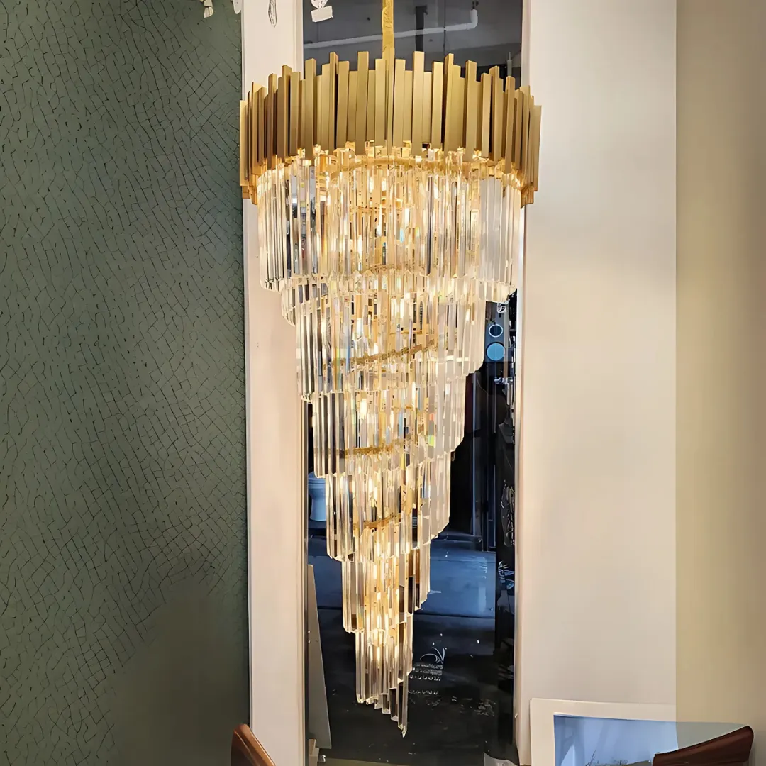 Alessandro Design Blois Ascender candelabru cristal auriu 60cm