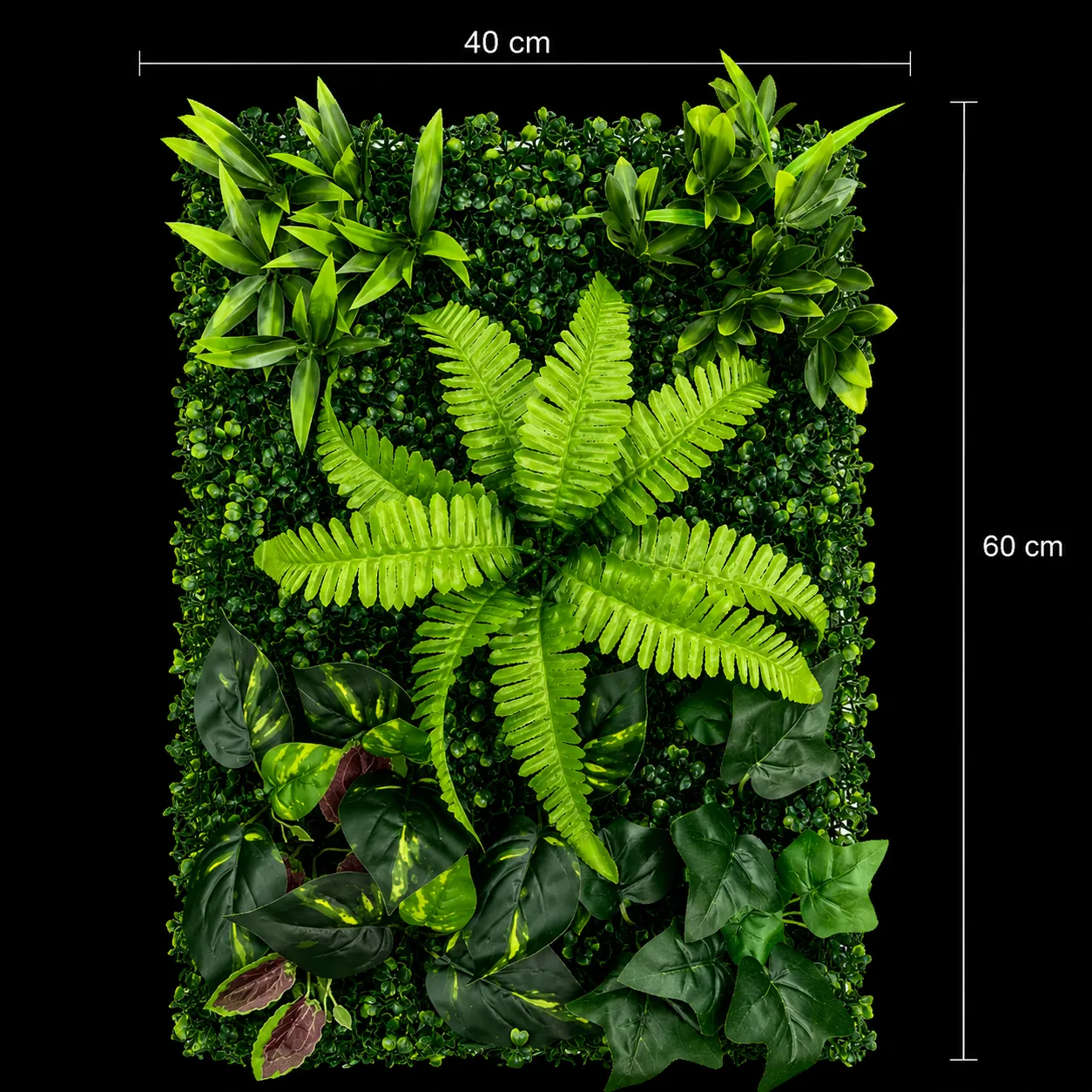 Alessandro Design panou gard viu artificial 40x60 cm verde mix