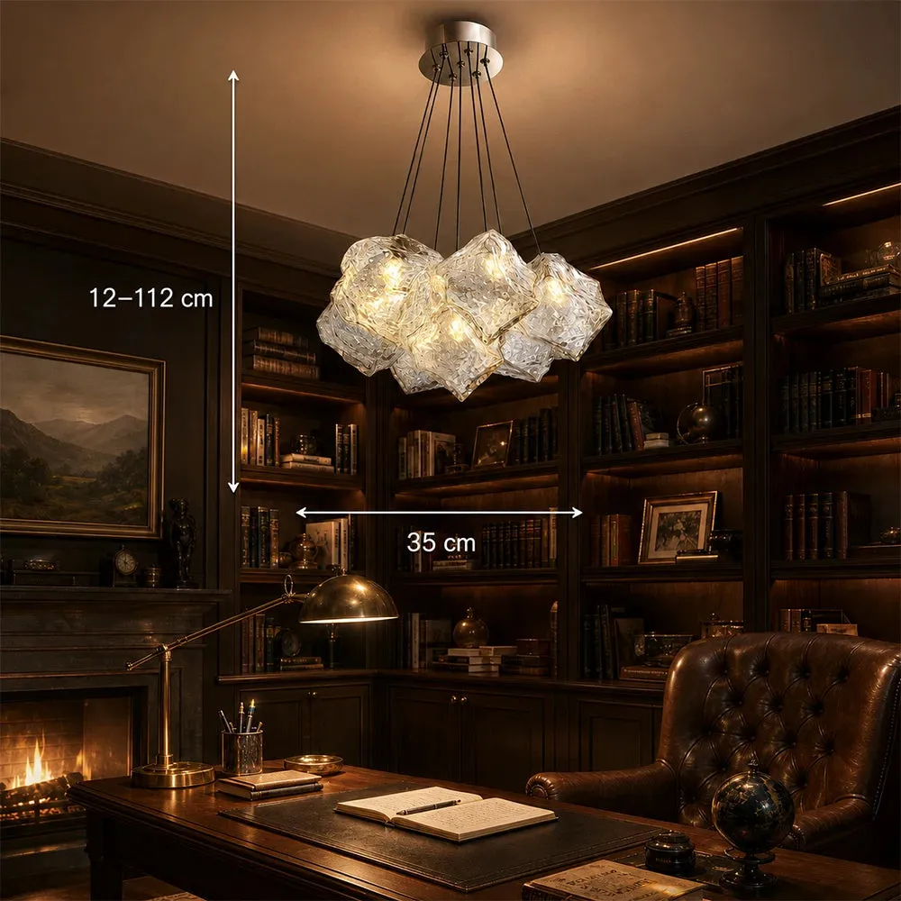 Alessandro Design Ecoluce Modern lustra glob 7xE27 crom