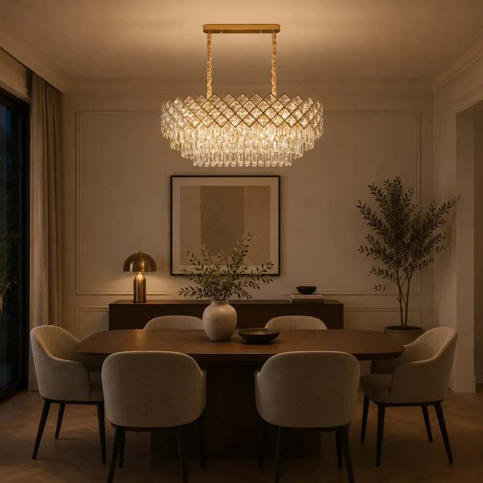 Alessandro Design Vectoria Supremo Candelabru Cristal 10xE14 Auriu