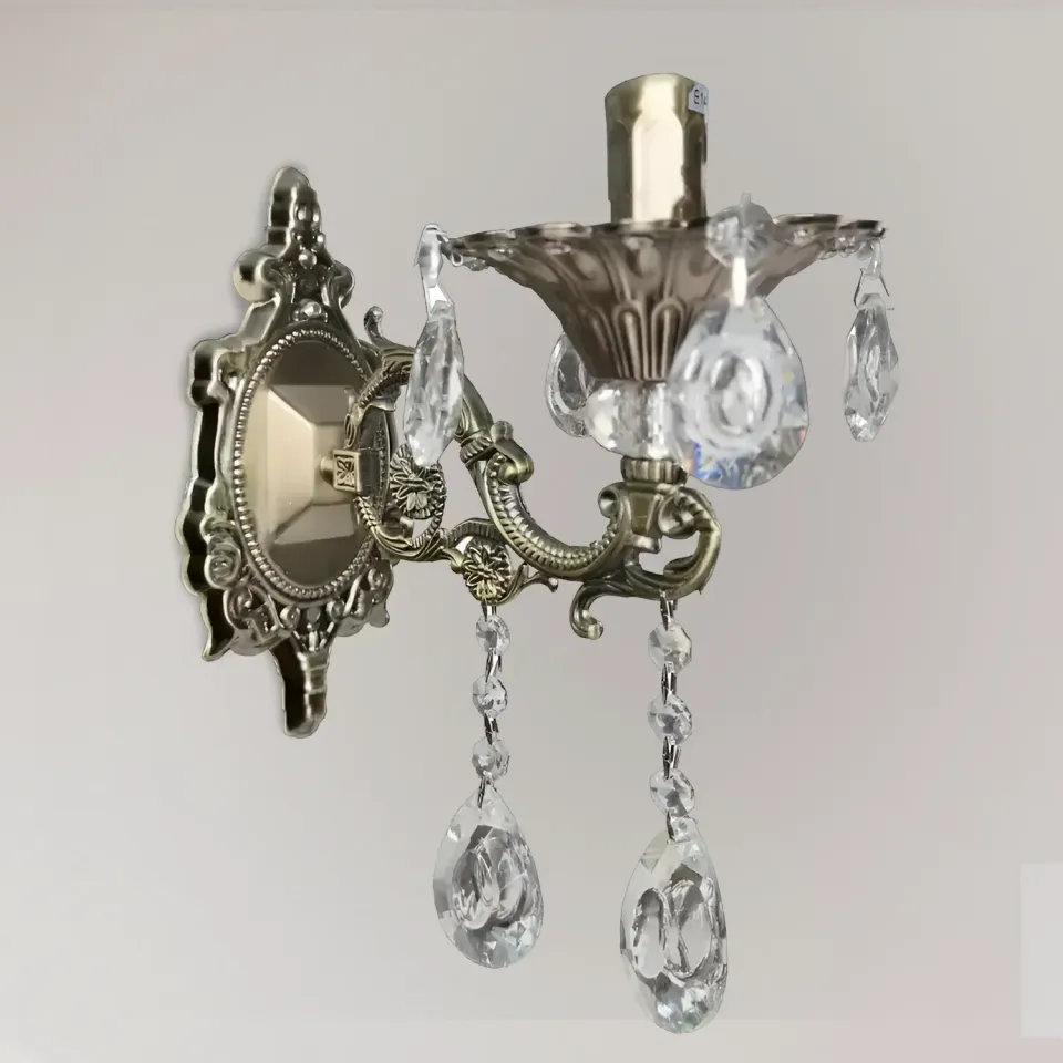 Alessandro Design SANSSOUCI Picollo aplică cristal alamă 1xE14