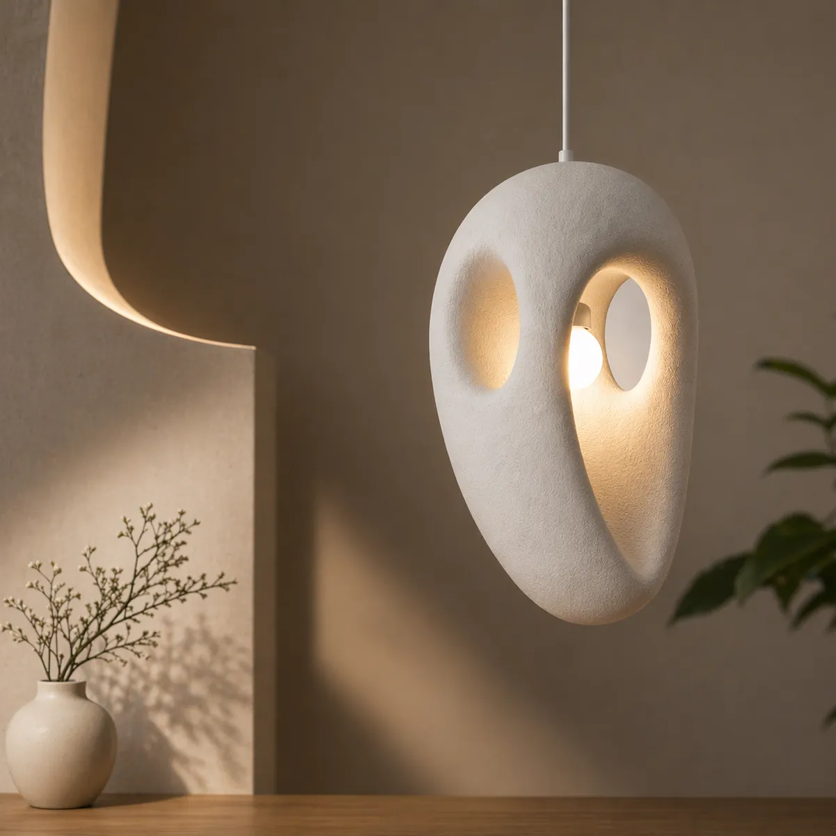 Alessandro Design Eon Eleganza lustra suspendata alba 49cm E27
