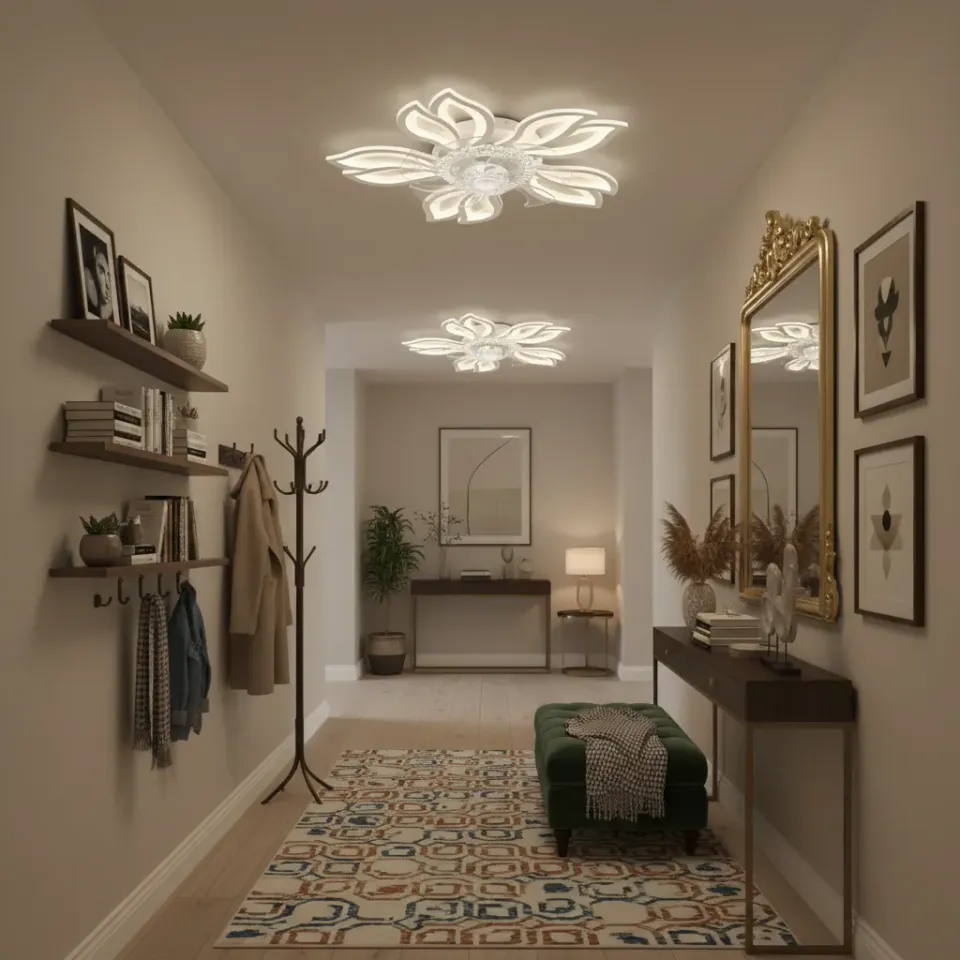 Alessandro Design Anemo lustra LED cu ventilator 30W alba