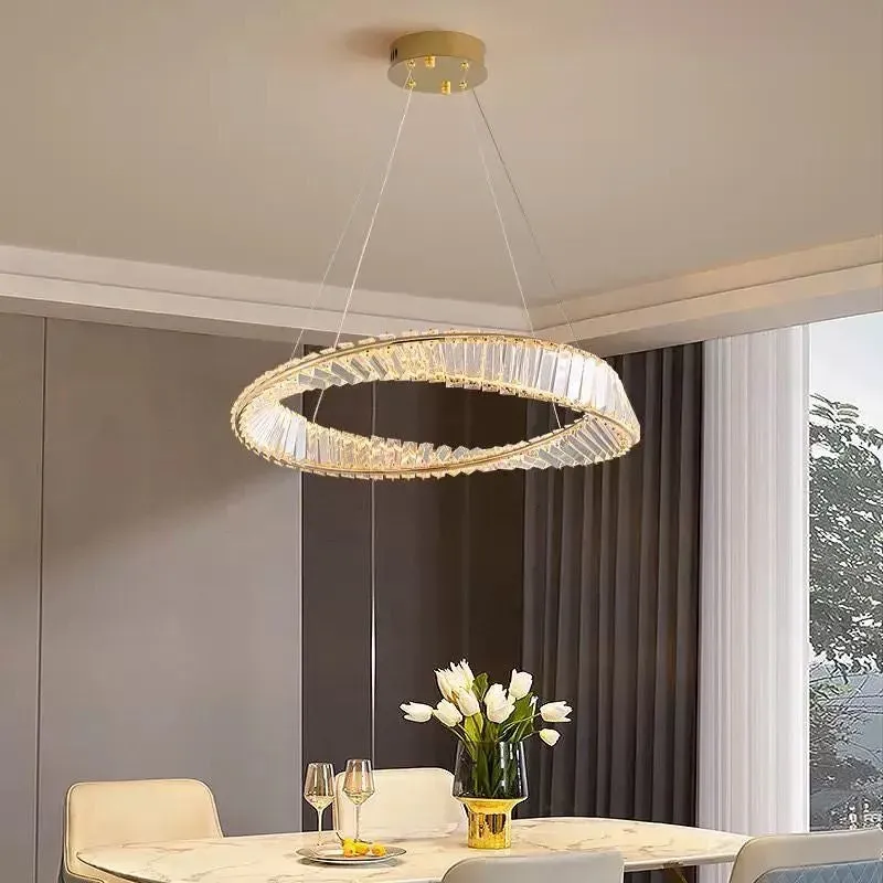 Alessandro Design Luigi lustra LED 57W aurie cristal