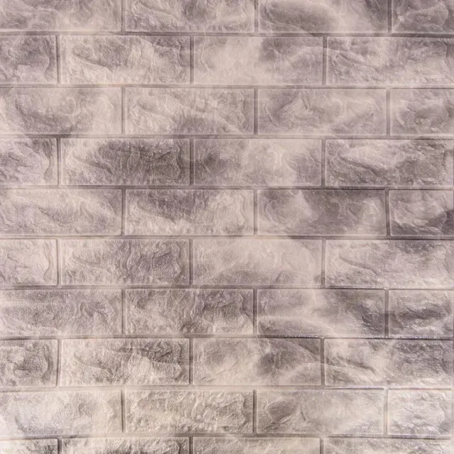 Alessandro Design tapet 3D cărămidă gri autoadeziv 10x 77x70cm