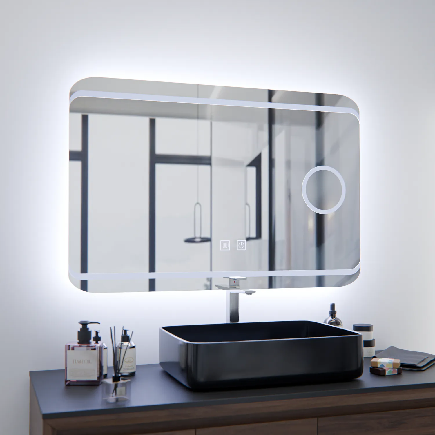 Alessandro Design E30S oglinda LED baie 65x45cm touch