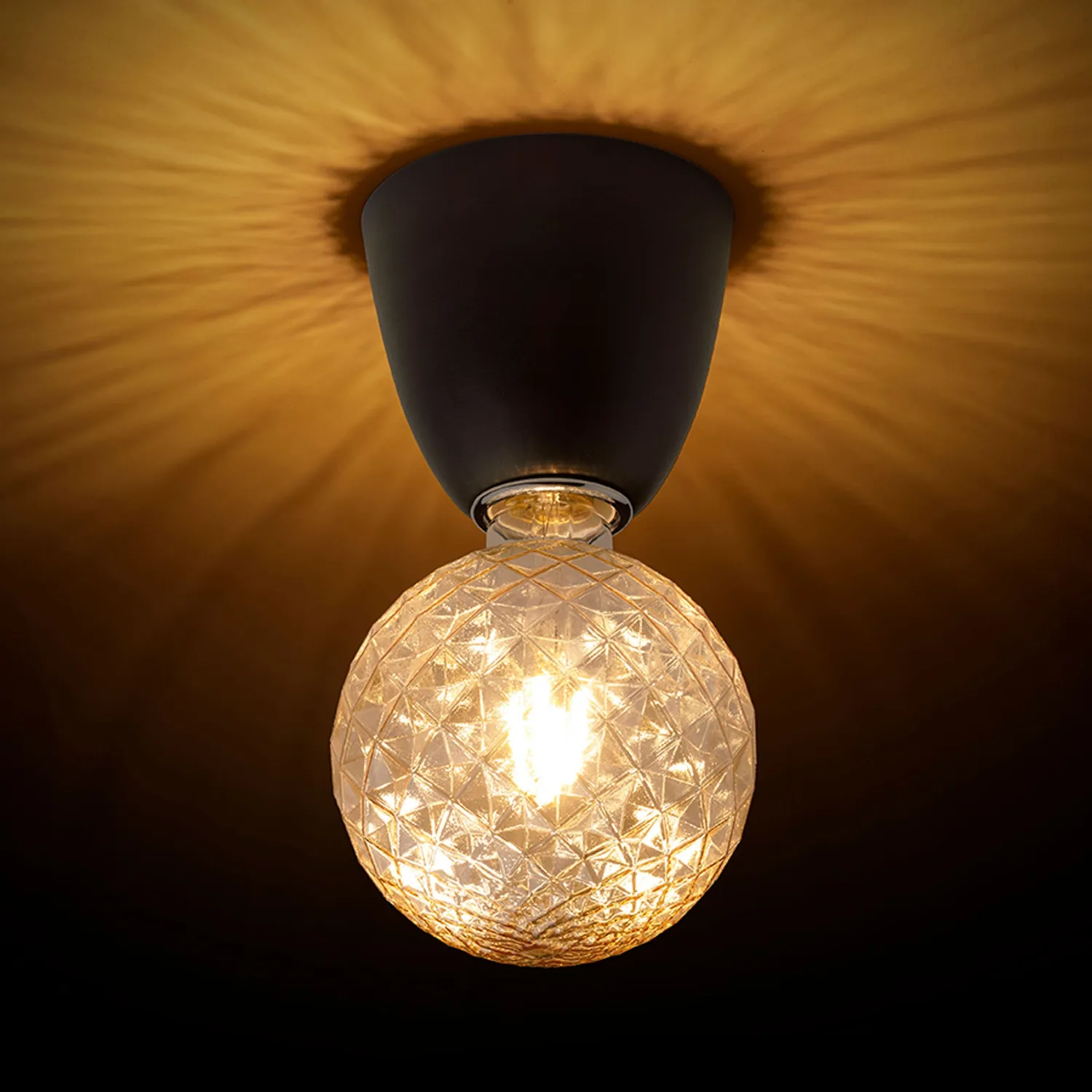 Rendl Light Studio Reach aplică metal neagră E27 decorativă
