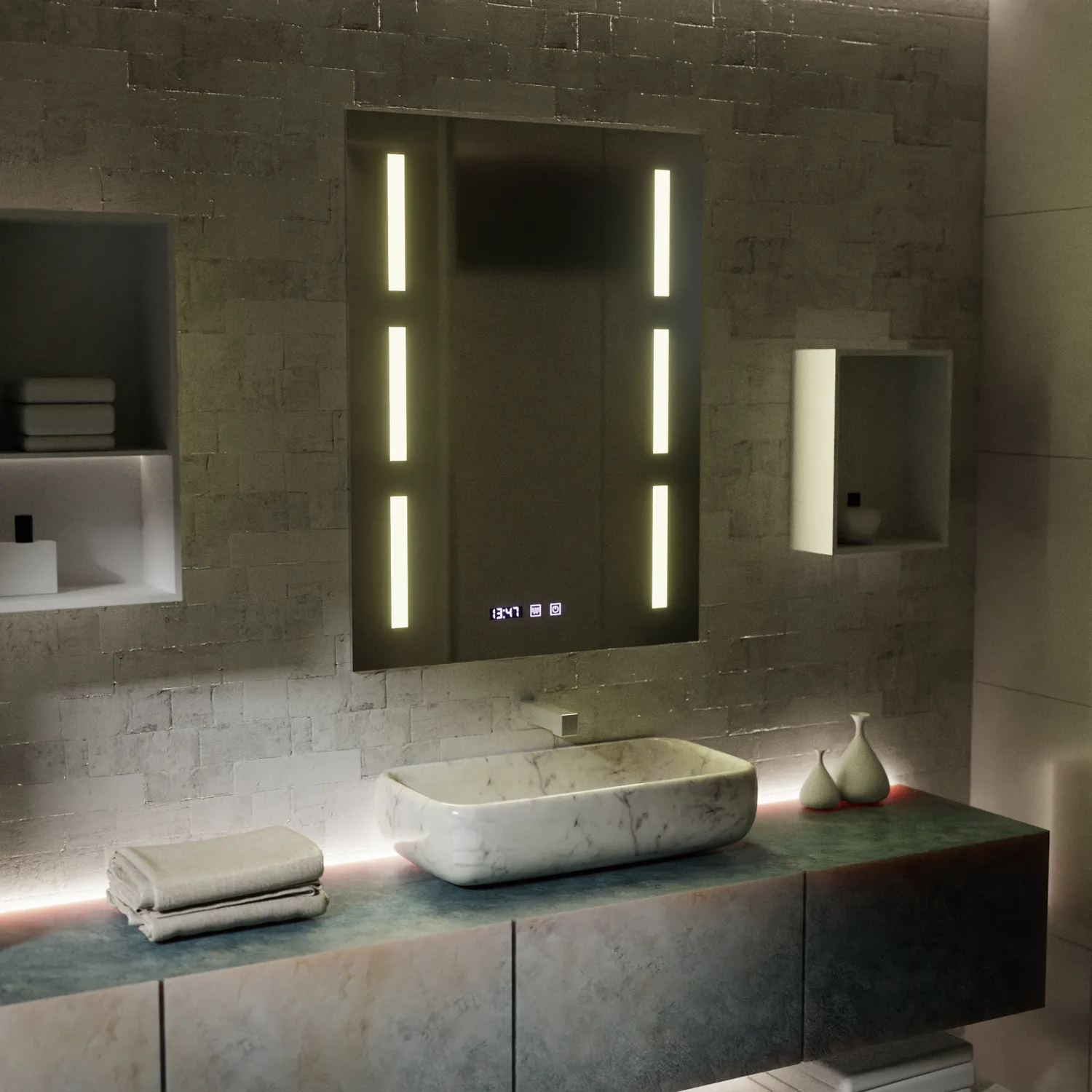 Alessandro Design Erich S86 oglinda LED 60x80 cm dezaburire
