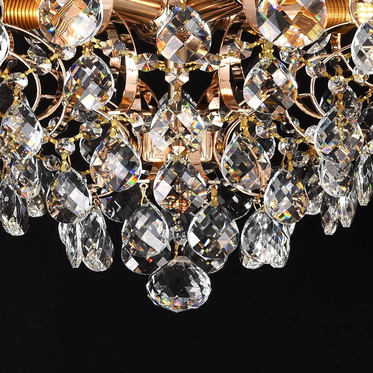 Alessandro Design Crystara Nobile candelabru cristal 40cm auriu
