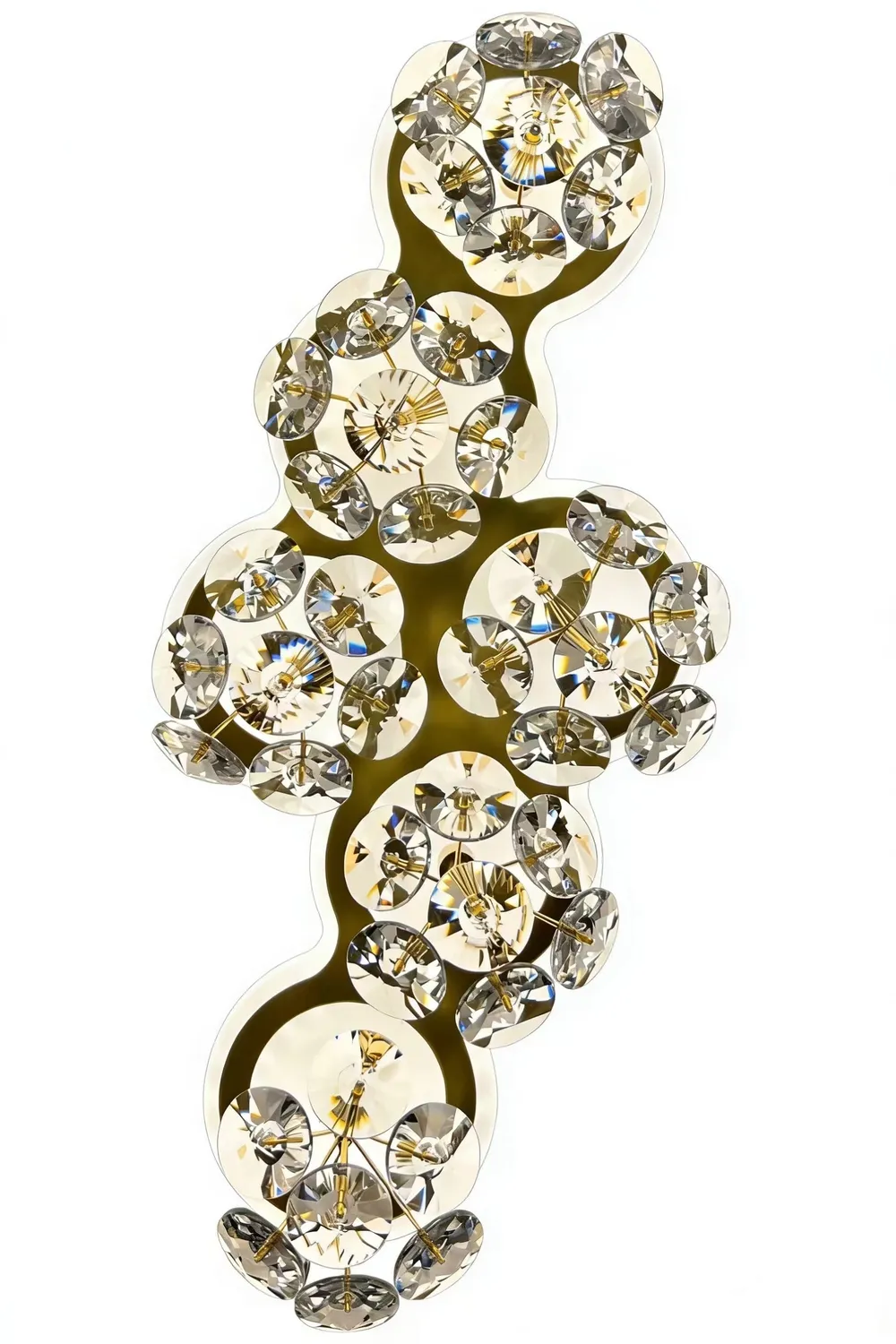 BLOSSOM Crystal aplica perete LED aurie 3 temperaturi