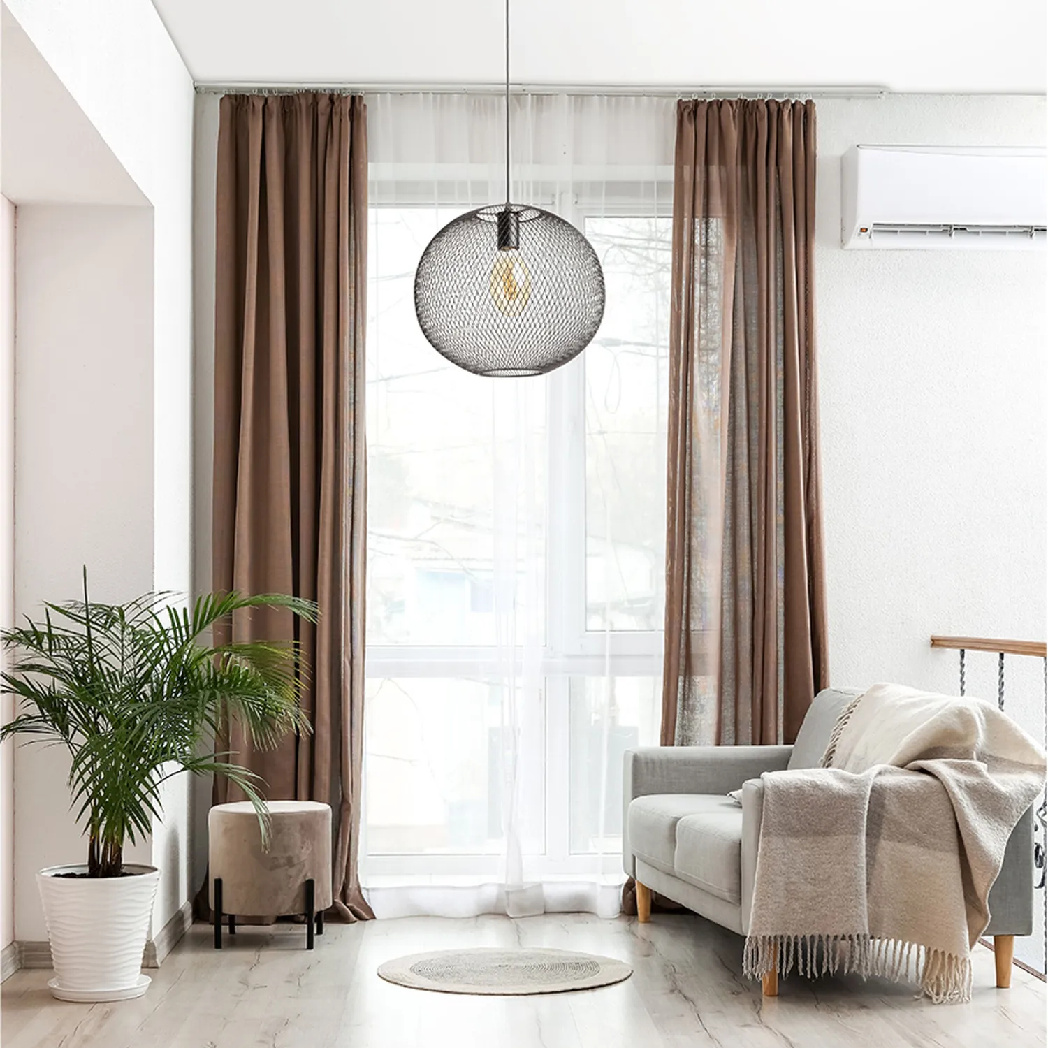 Rendl Cosir 34 pendul decorativ negru plasă E27