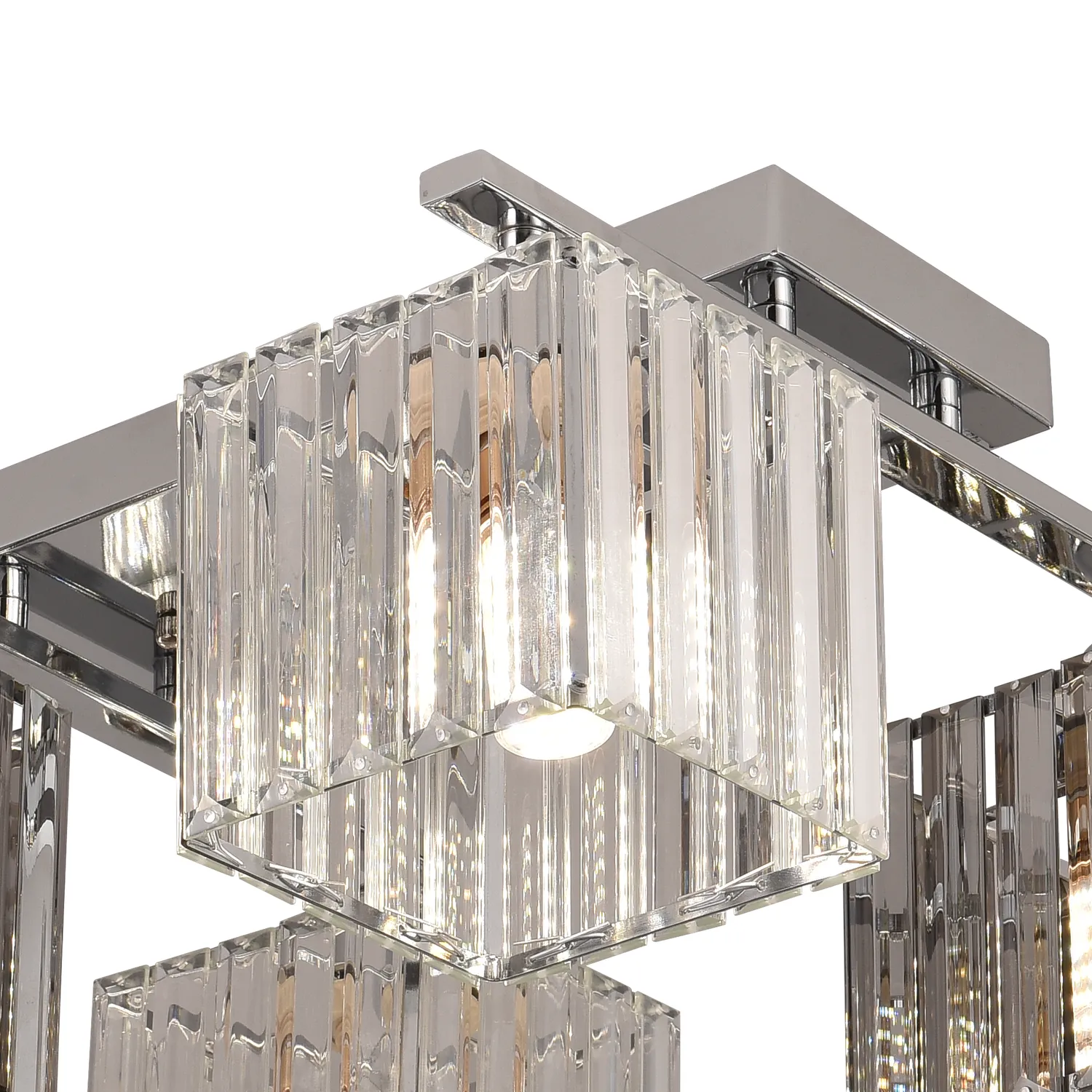 Lustra cu abajur Alessandro Design Georgian LC115/4 crom