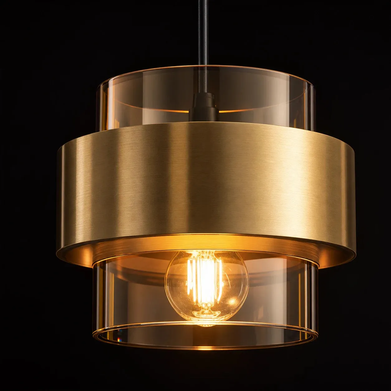 Alessandro Design LC866/1TN candelabru suspendat E27 sticla