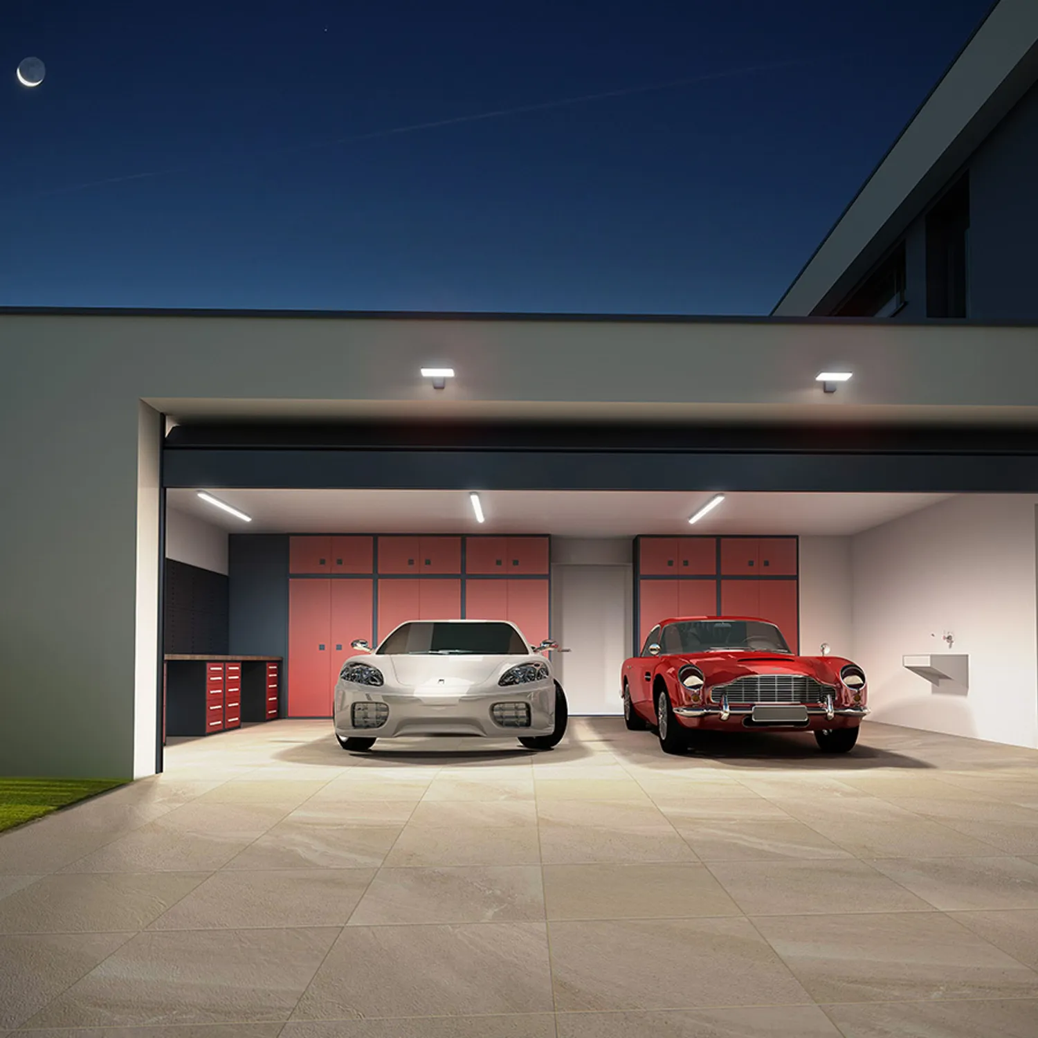 Rendl Trident Pro 150 lampa liniara gri IP65