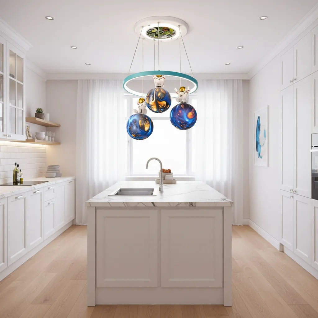 Alessandro Design ASTRONAUT lustra LED copii alba 35W