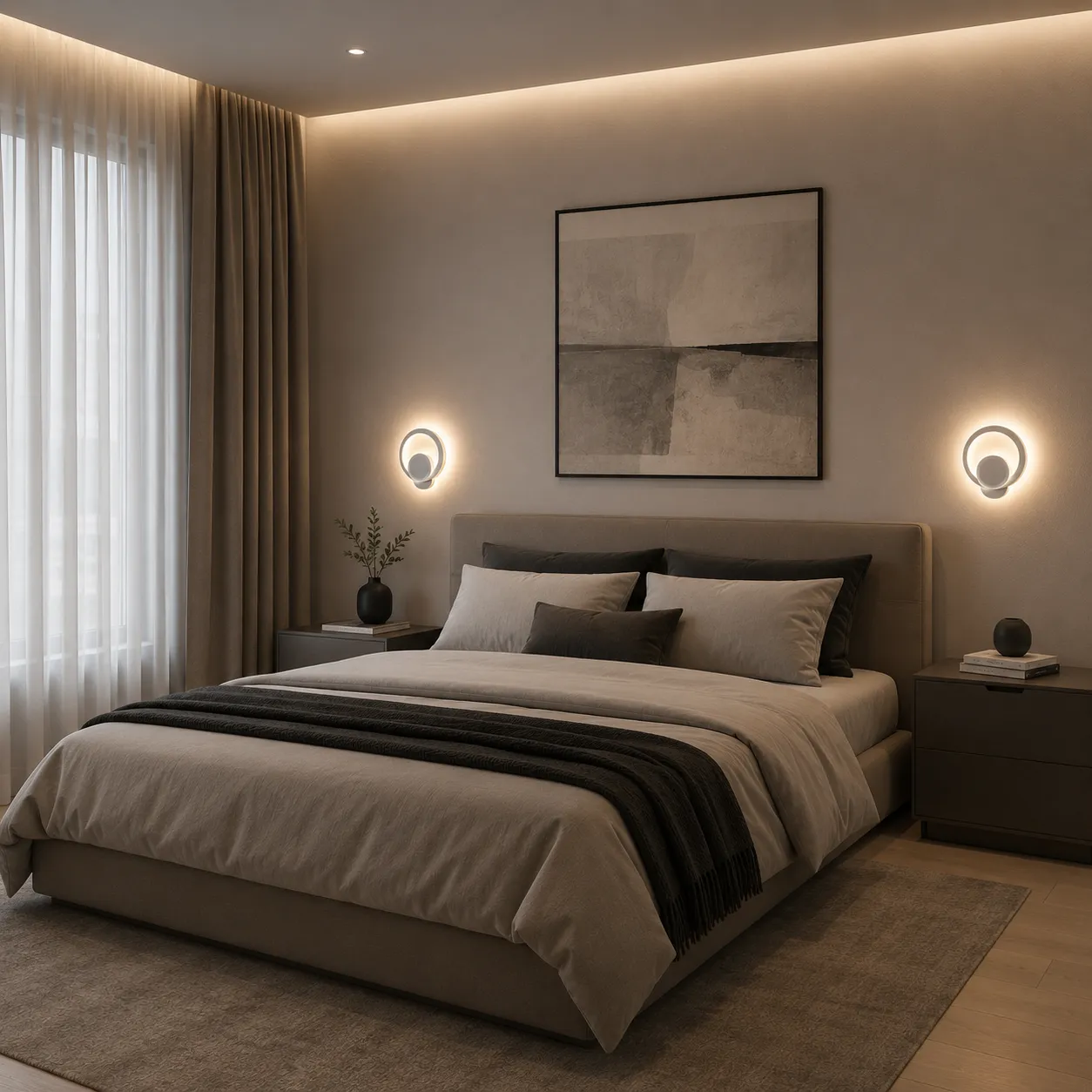 Alessandro Design Urbanist 19W aplica LED rotunda alba