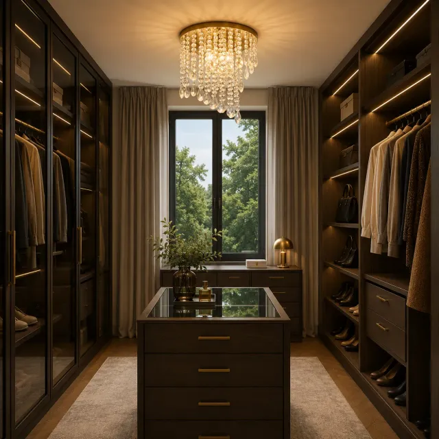 Alessandro Design Linderhof Petito lustra cristal 2xE14 aurie
