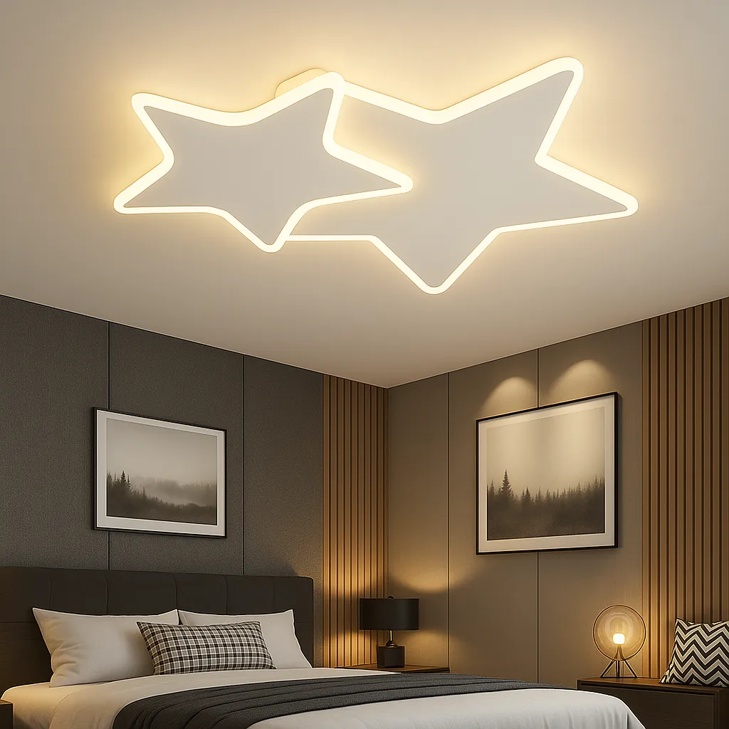Alessandro Design Stars 49W lustra LED alba copii dimabila