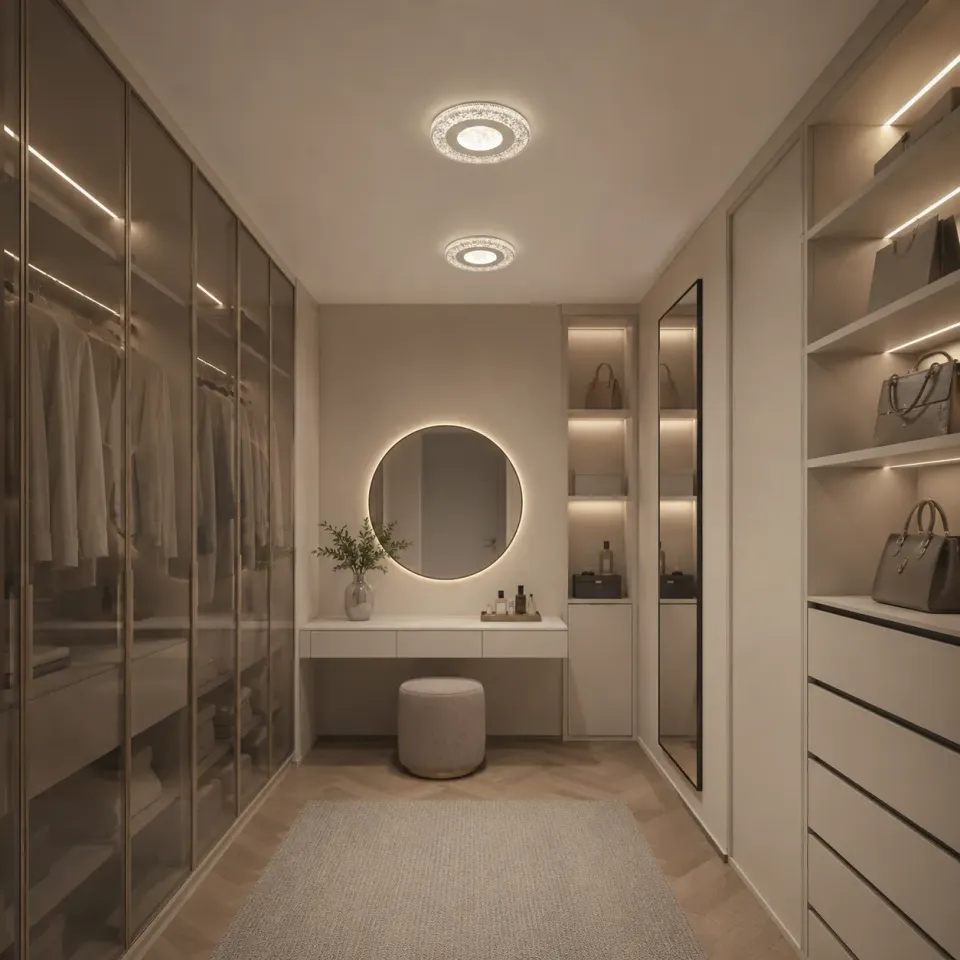 Alessandro Design Sharin lustra LED 18W alba 19cm 3 culori