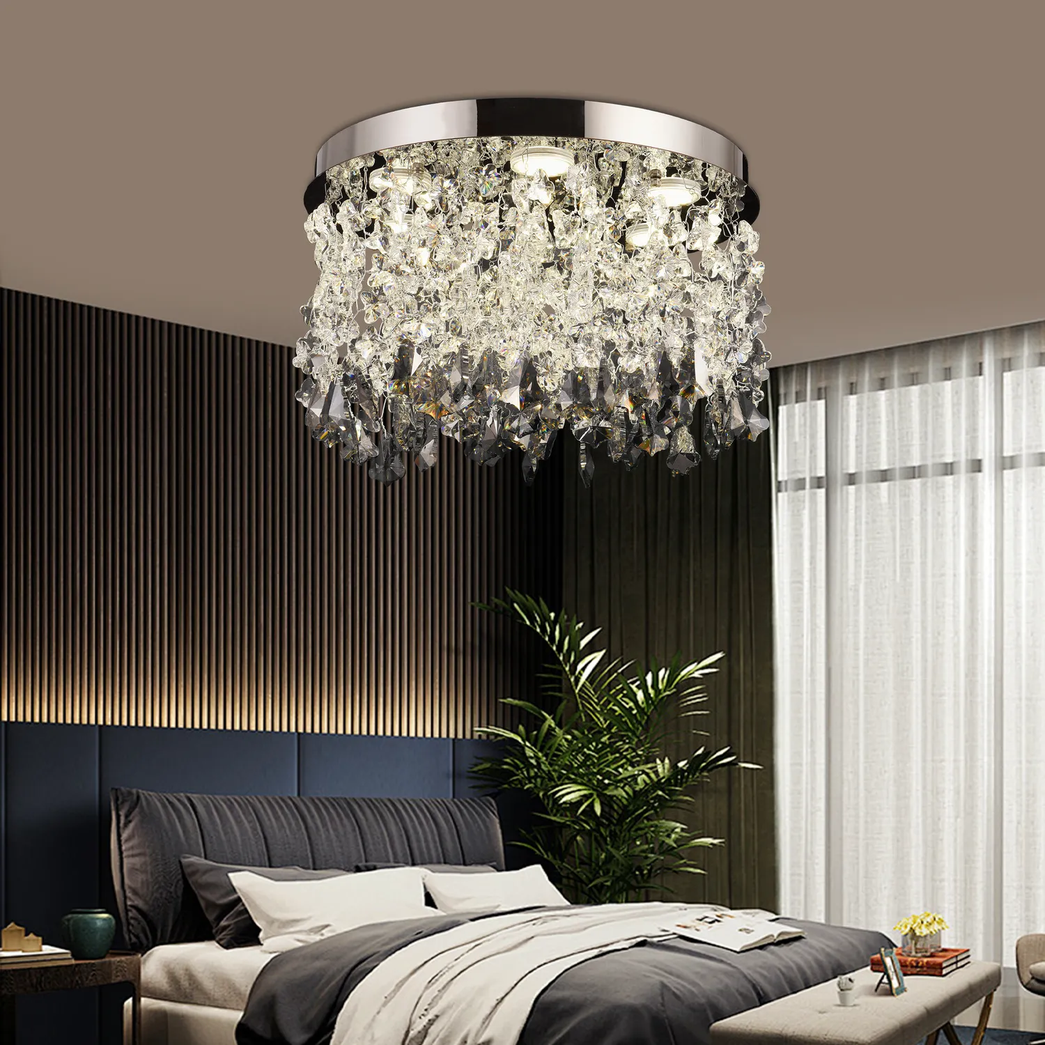 Alessandro Design LLC212/550BU candelabru LED 29W crom rotund