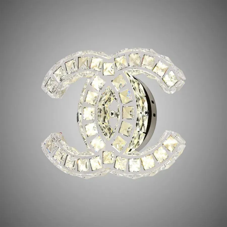 Alessandro Design Yanira aplica LED 28W crom cristal