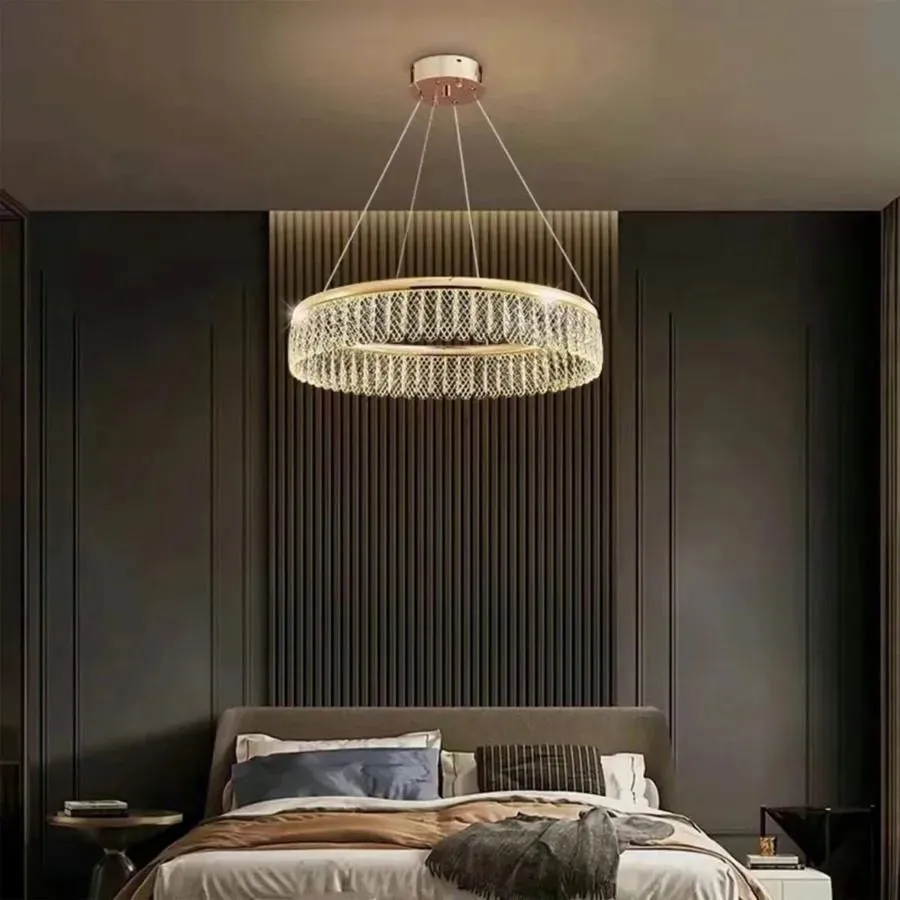 Alessandro Design Zareef 80W candelabru LED auriu cristale