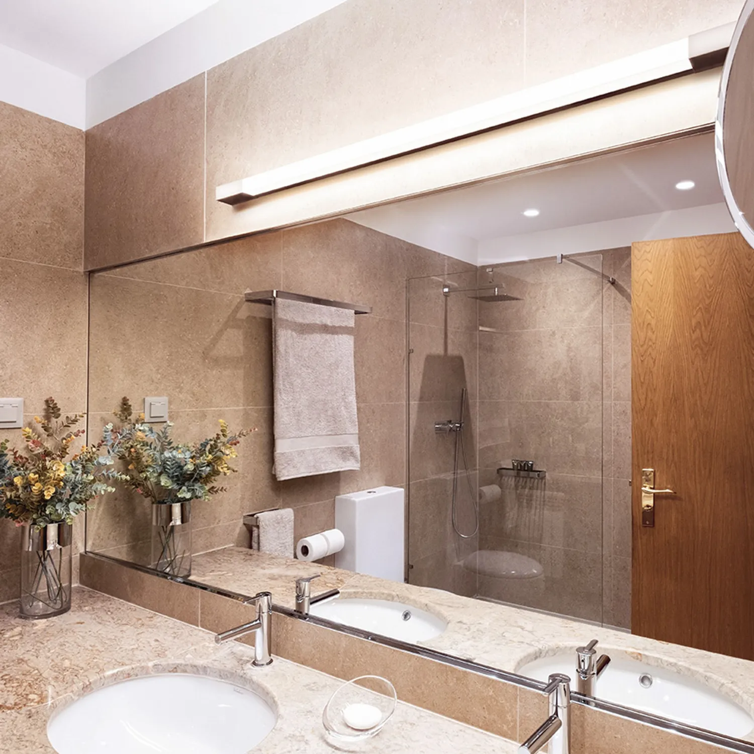 Rendl Amenity 120 aplica baie LED crom liniara 120cm