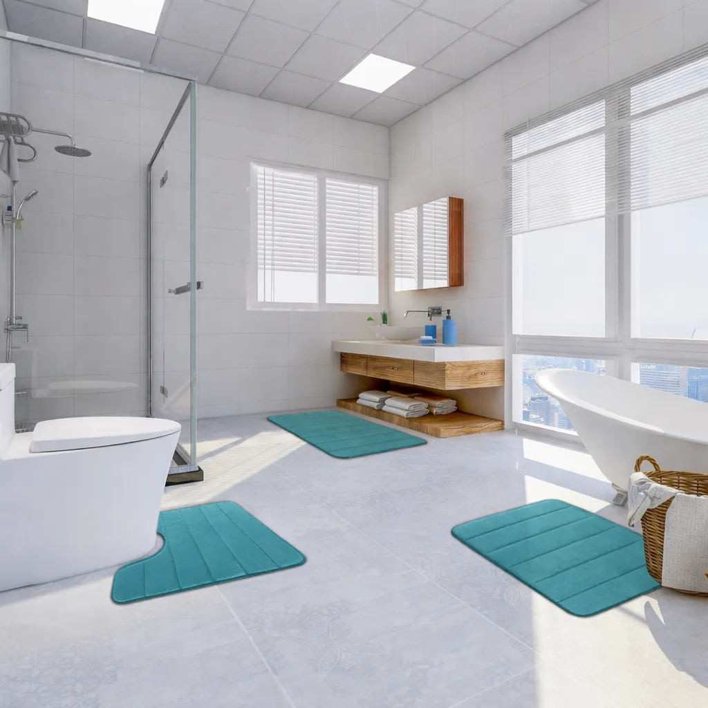 Alessandro Design covorase baie verzi 80x50+50x40 set 2