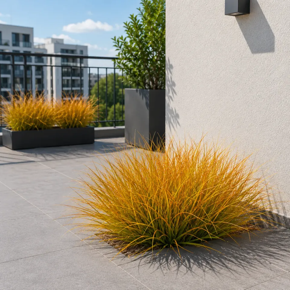 Alessandro Design Curved Onion Grass planta artificiala 38cm galben-portocaliu