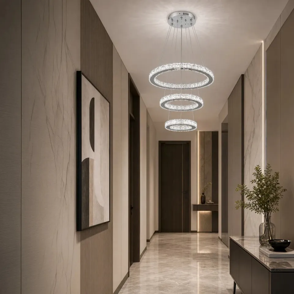 Alessandro Design PRISM LUMORA lustra LED 63W crom 3 cercuri
