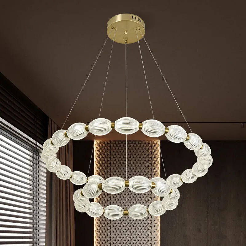 Alessandro Design FAUSTO 83W lustră suspendată aurie