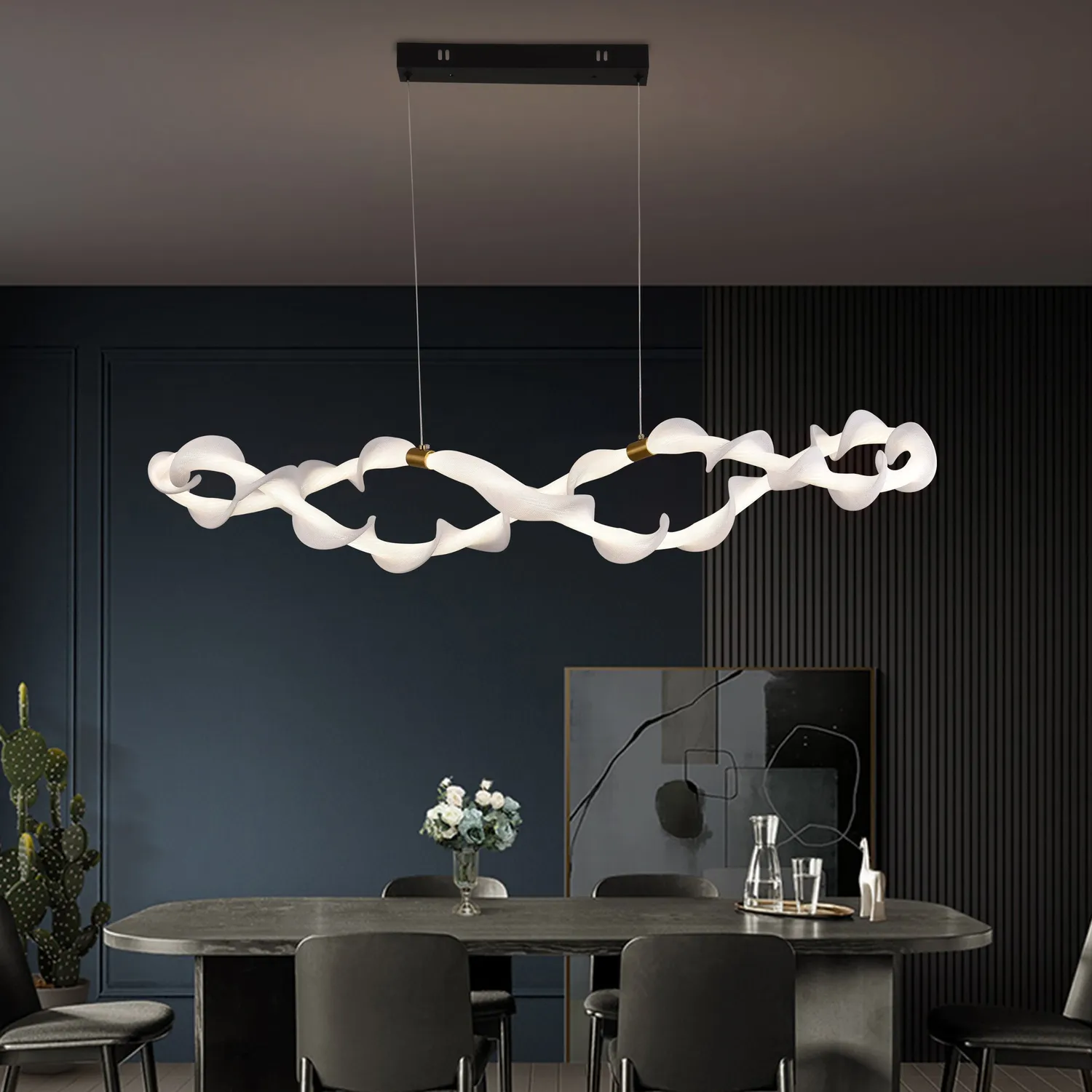 Alessandro Design UNDA Infinity lustra LED 36W alb 3 culori