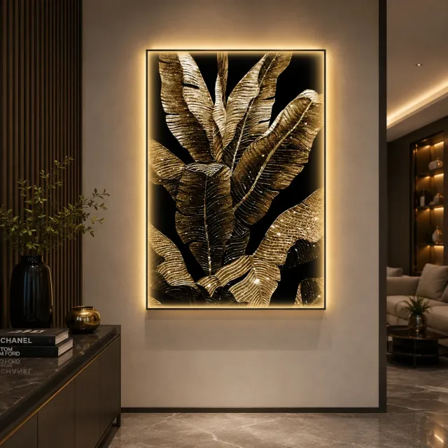 Alessandro Design Banana Leaves tablou LED 80x160cm 24W