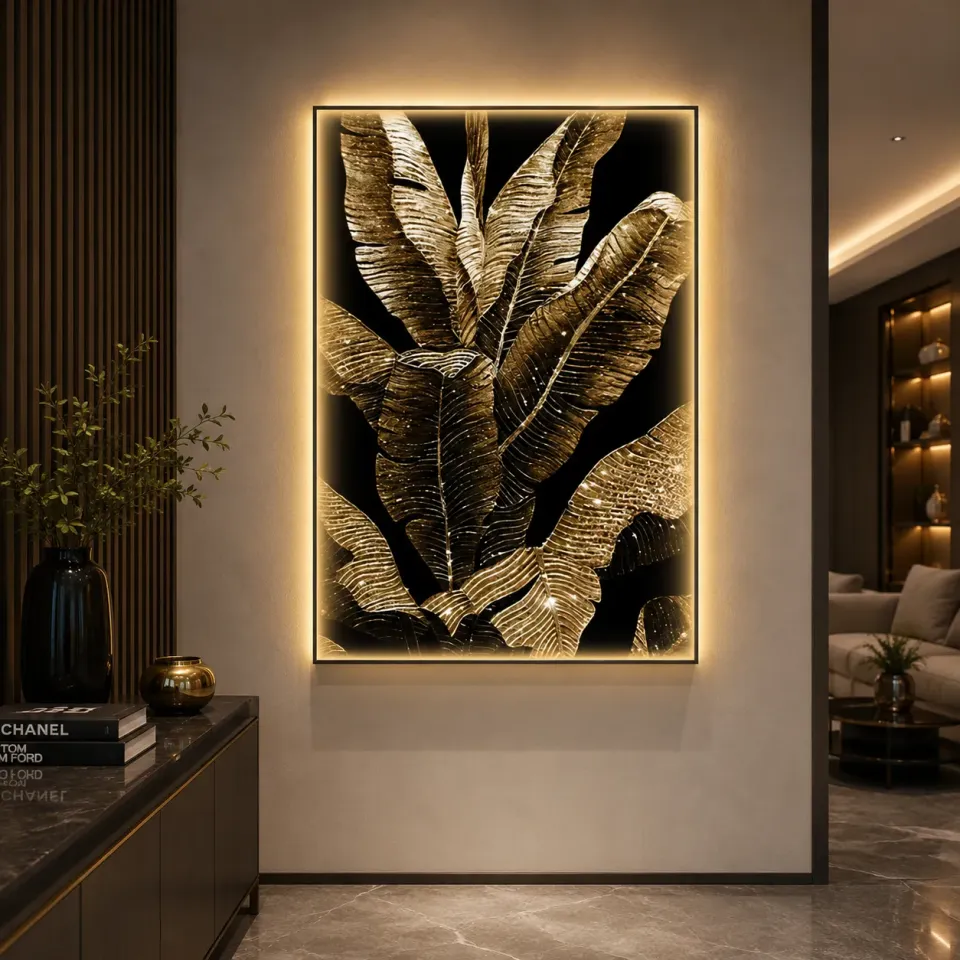 Alessandro Design Banana Leaves tablou LED 80x160cm 24W