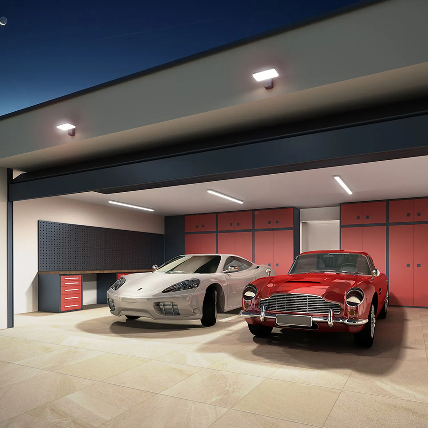 Rendl Trident Pro 150 lampa liniara gri IP65