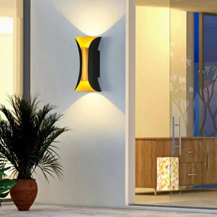 Alessandro Design Pauline aplica LED exterior 10W negru-auriu