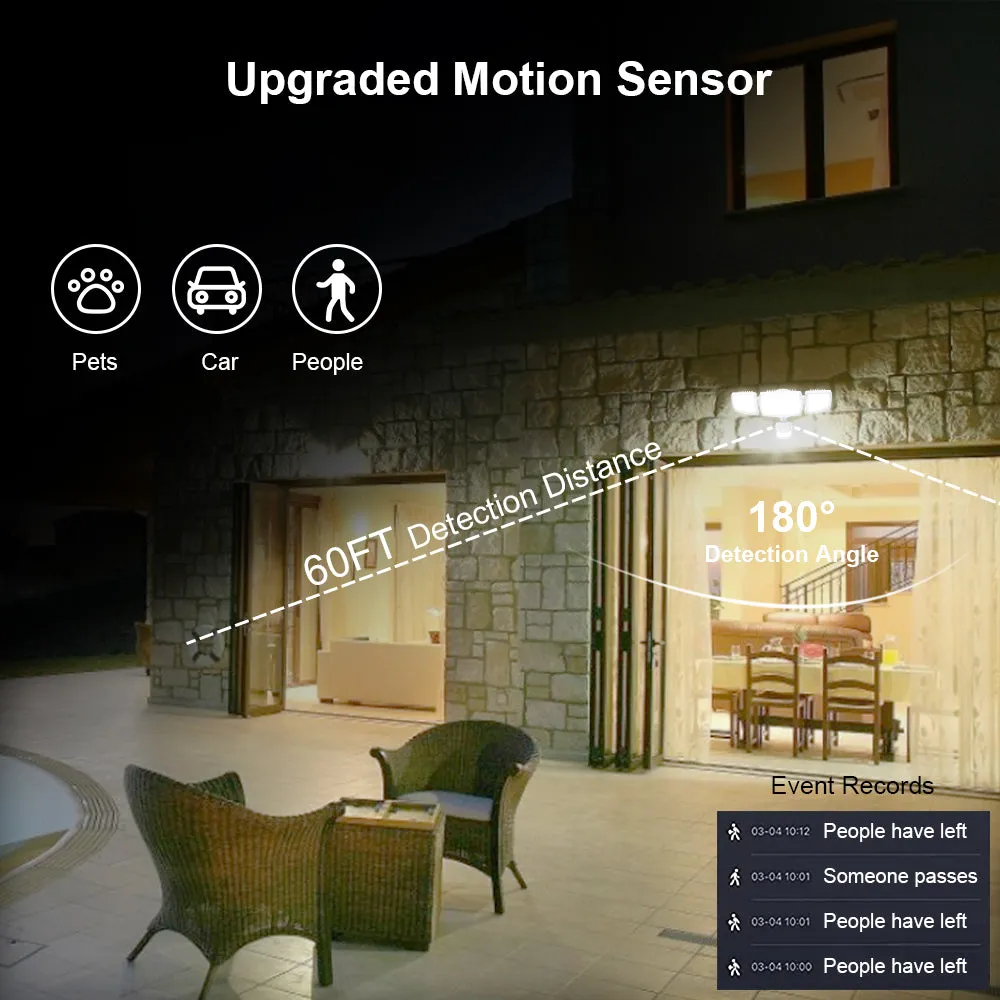 Ustellar 50W proiector LED smart exterior cu senzor 1 bucata